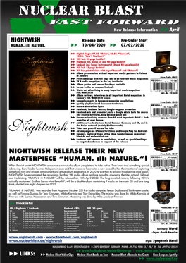 Nightwish Release Their New Masterpiece “Human. :Ii