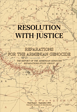 Resolution with Justice Reparations for the Armenian Genocide