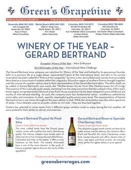 Winery of the Year – Gerard Bertrand