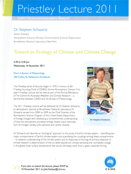 Toward an Ecology of Climate and Climate Change