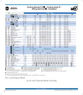 Fahrplan Buslinie