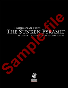 Raging Swan Press the Sunken Pyramid an Adventure for 7Th-Level Characters