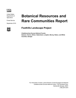 Botanical Resources And