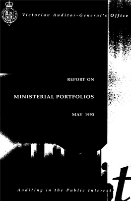 Report on Ministerial Portfolios May 1993