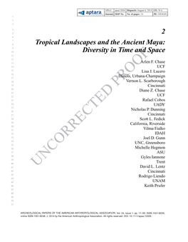 2 Tropical Landscapes and the Ancient Maya