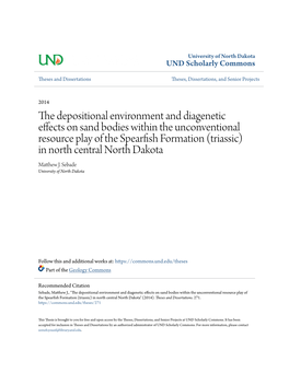 The Depositional Environment and Diagenetic Effects on Sand Bodies