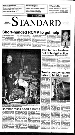 Short-Handed RCMP to Get Help Auxilliaries to Come Clothes,