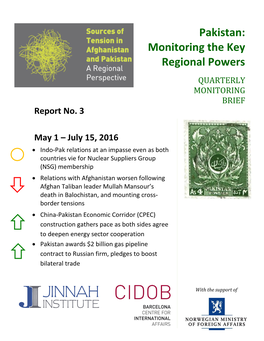 Pakistan: Monitoring the Key Regional Powers