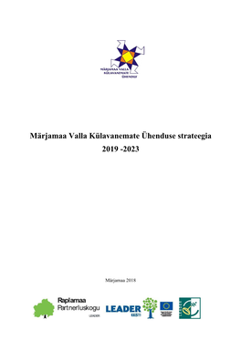 Märjamaa Valla Külavanemate Ühenduse Strateegia 2019 -2023