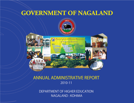 Annual Administrative Report 2010-11. Nagaland.Pdf