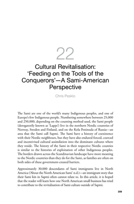 22. Cultural Revitalisation: 'Feeding on the Tools of the Conquerors'