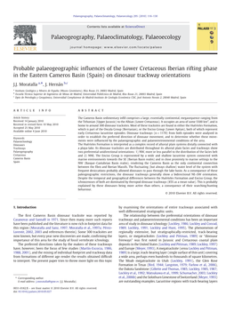 Probable Palaeogeographic Influences of The