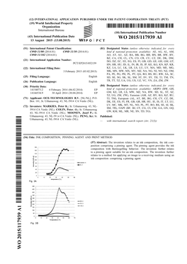 WO 2015/117939 Al 13 August 2015 (13.08.2015) P O P C T