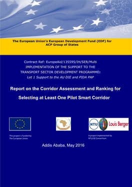 Report on the Corridor Assessment and Ranking for Selecting at Least One Pilot Smart Corridor