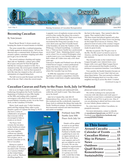 In This Issue: in the Northwest Where Conﬁ Rmed