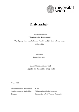 Diplomarbeit