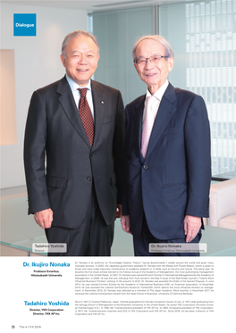 Dr. Ikujiro Nonaka Tadahiro Yoshida
