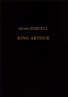 Henry Purcell King Arthur