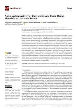 Antimicrobial Activity of Calcium Silicate-Based Dental Materials: a Literature Review