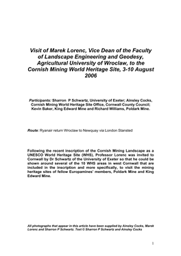 Visit of Marek Lorenc, Vice Dean of the Faculty of Landscape Engineering and Geodesy, Agricultural University of Wroclaw, to T