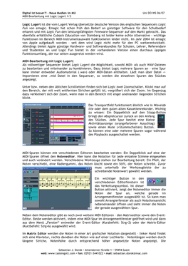 Logic Lugert Ist Die Vom Lugert Verlag Übersetzte Deutsche Version Des Englischen Sequencers Logic Fun Von Emagic. Emagic Hat S