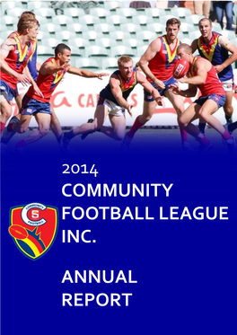 2014 Community Football League Inc. Annual Report