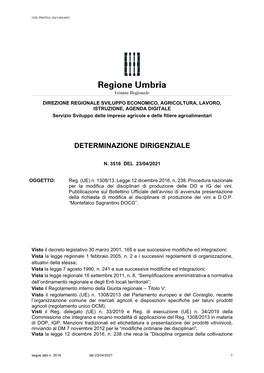 Regione Umbria Giunta Regionale