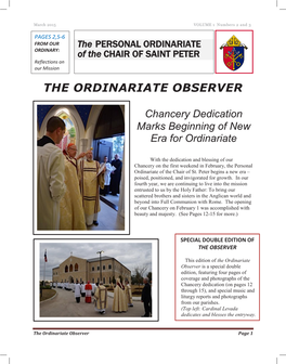 T the Ordinariate Observer