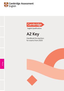 A2 Key Handbook for Teachers for Exams from 2020 A2 Key