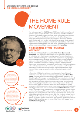 The Home Rule Movement