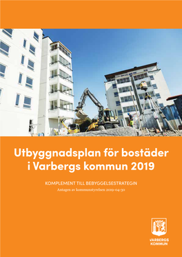 Utbyggnadsplan För Bostäder I Varbergs Kommun 2019