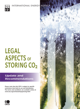 Legal Aspects of Storing Co2