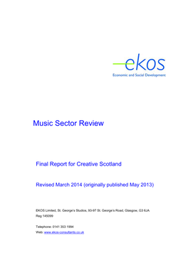 Music Sector Review