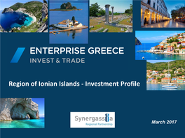 Region of Ionian Islands - Investment Profile