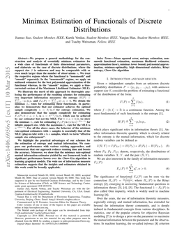 Minimax Estimation of Functionals of Discrete Distributions