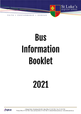 Bus Information Booklet 2021