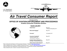 Air Travel Consumer Report