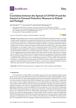 Correlation Between the Spread of COVID-19 and the Interest in Personal Protective Measures in Poland and Portugal