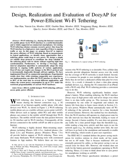 Design, Realization and Evaluation of Dozyap for Power-Efficient Wi-Fi