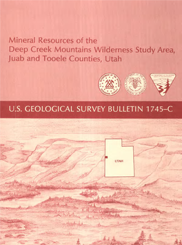 Mineral Resources of the Deep Creek Mountains Wilderness Study Area, Juab and Tooele Counties, Utah