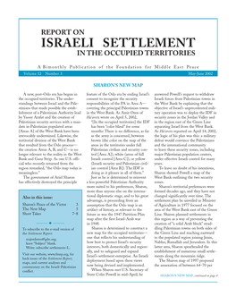 Report on Israeli-Settlement in The