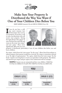 Make Sure Your Property Is Distributed the Way You Want If One of Your Children Dies Before You Randy Gardner (Leawood, KS) and Lewis W