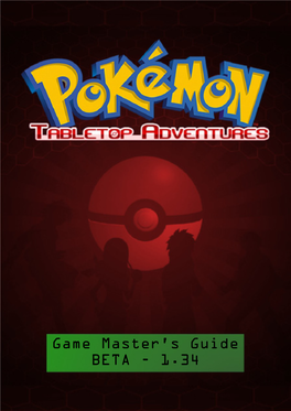 Game Master's Guide BETA