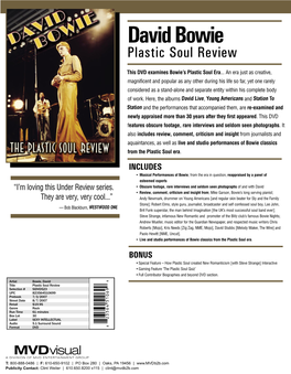 David Bowie Plastic Soul Review