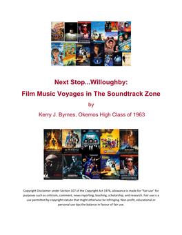 Next Stop...Willoughby: Film Music Voyages in the Soundtrack Zone by Kerry J