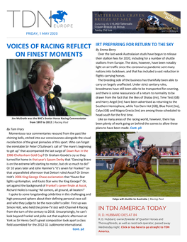 Voices of Racing Reflect on Finest Moments Cont