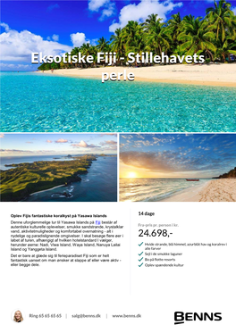 Stillehavets Perle Eksotiske Fiji