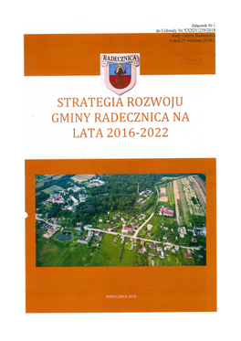 Strategia Rozwoju Gminy Radecznica Na Lata 2016-2022