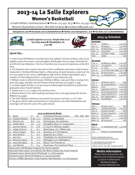 WBB Game Notes.Indd