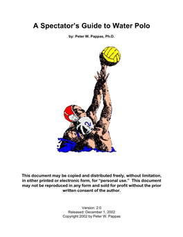 A Spectator's Guide to Water Polo